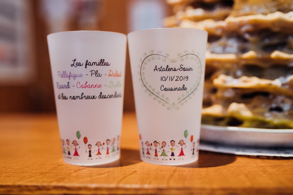 ecocups personnalisés pour cousinade