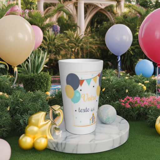 Gobelet anniversaire motif ballon Verre Ecocup ® 100% personnalisable