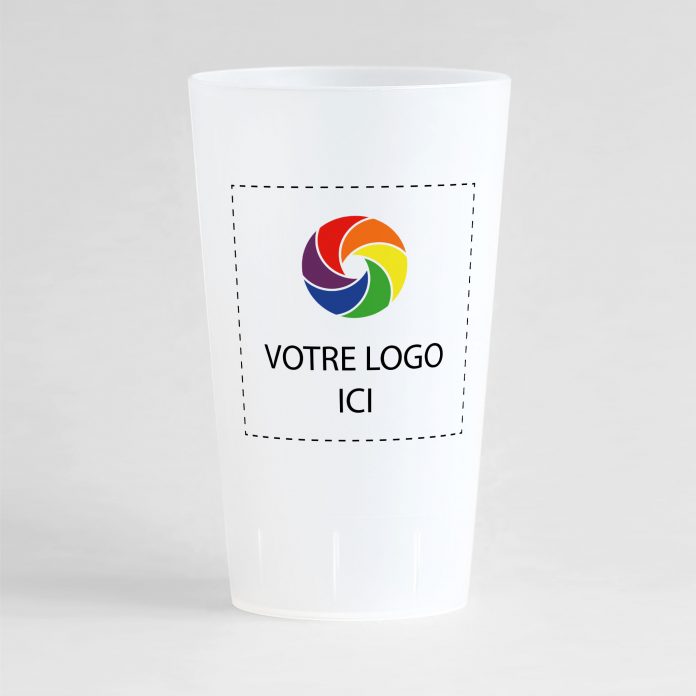 Gobelet publicitaire en plastique végétal Futuro 500mL - Cadoétik