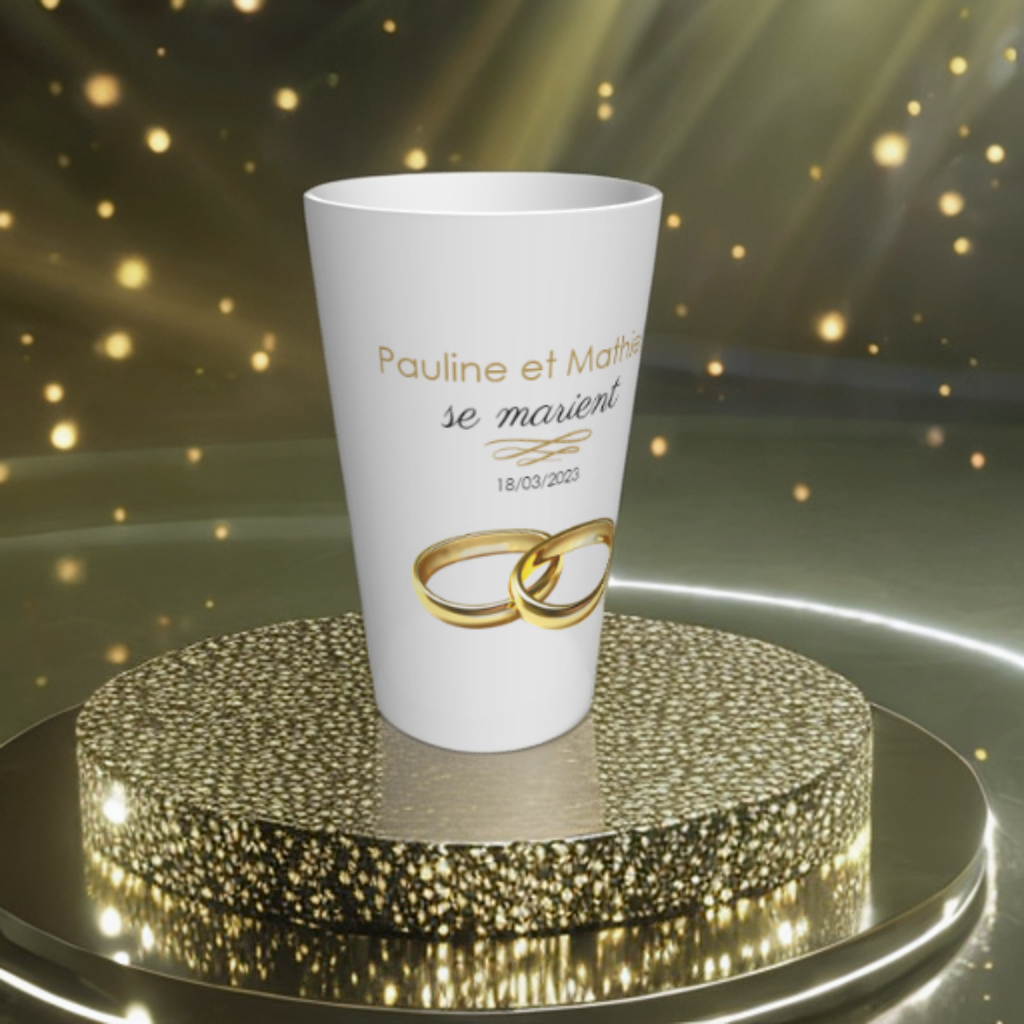 Verre Ecocup ® mariage élégant  Aperçu 3D & en réalité augmentée