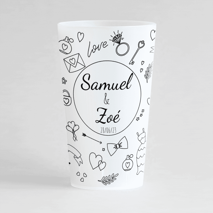 Ecocup pour mariage  Web, enseignes, imprimerie