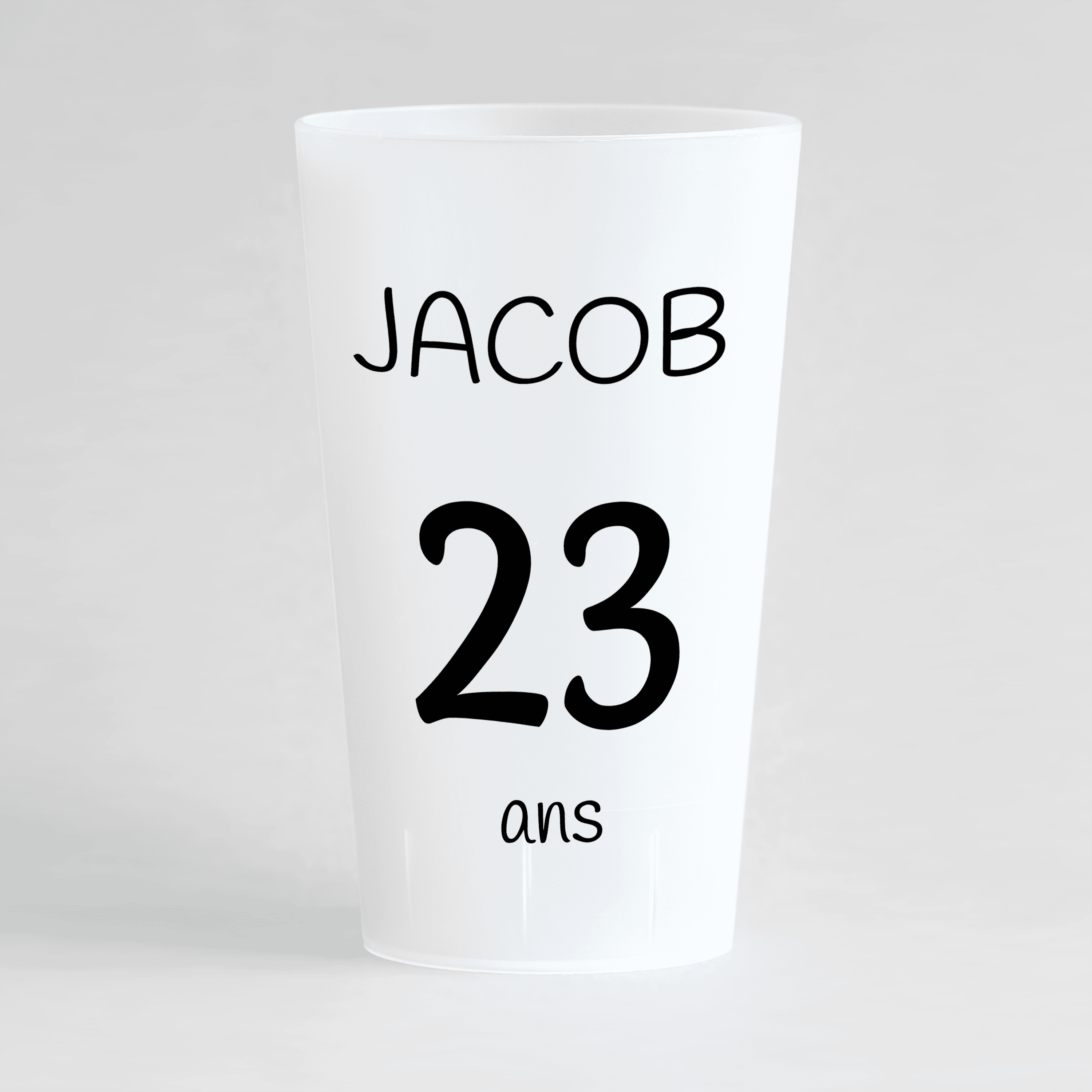 Tasse givrée Anniversaire ·18 ans· Personnalisé avec Prénom