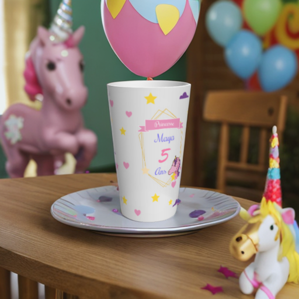 Gobelet anniversaire collection Licorne à personnaliser