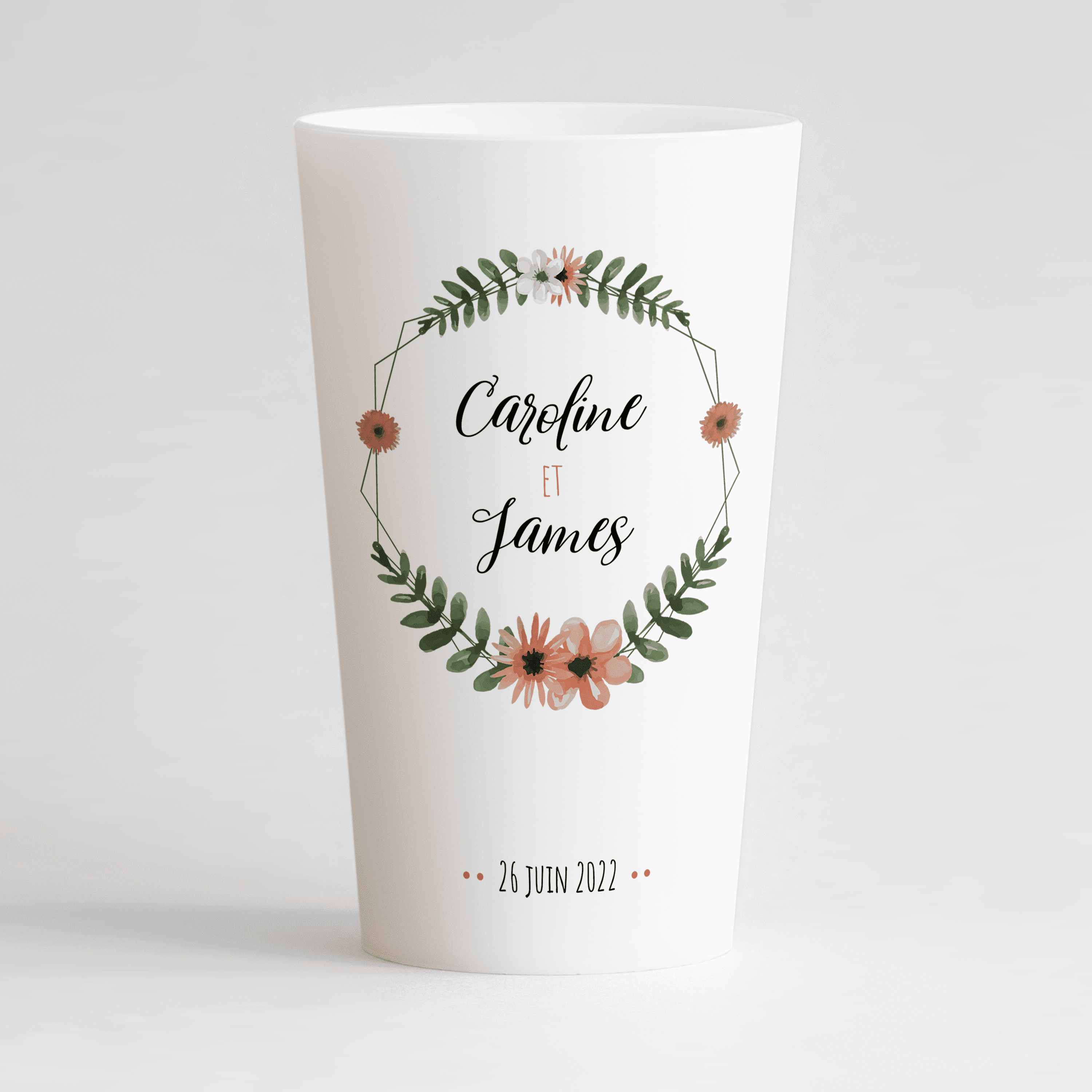 Verre Ecocup ® mariage élégant  Aperçu 3D & en réalité augmentée