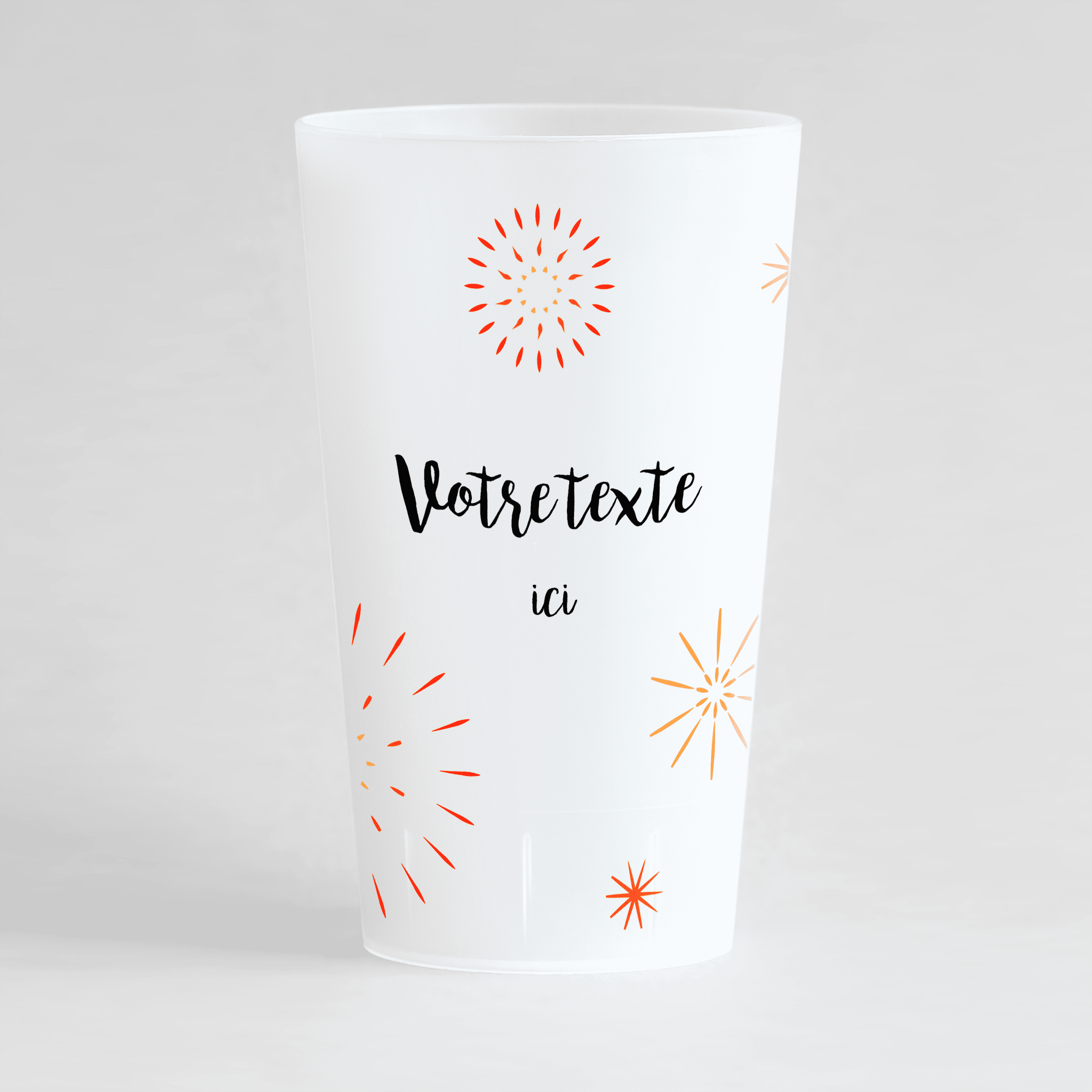 Gobelet événements festifs  Verre Ecocup ® personnalisable à 360°