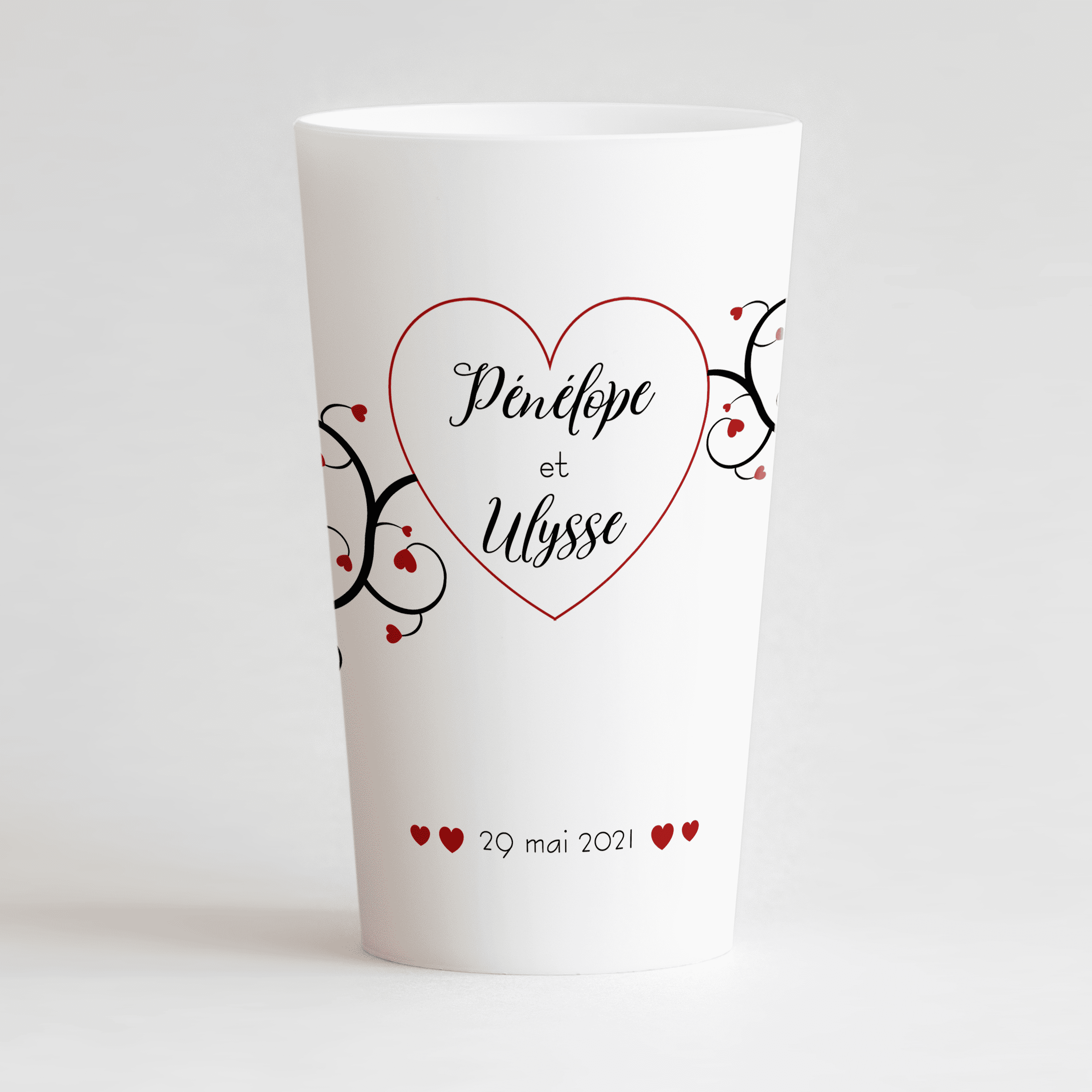 Gobelet Ecocup Mariage Trinquez à l'amour ! Personnalisé Réutilisable et  Ecocup