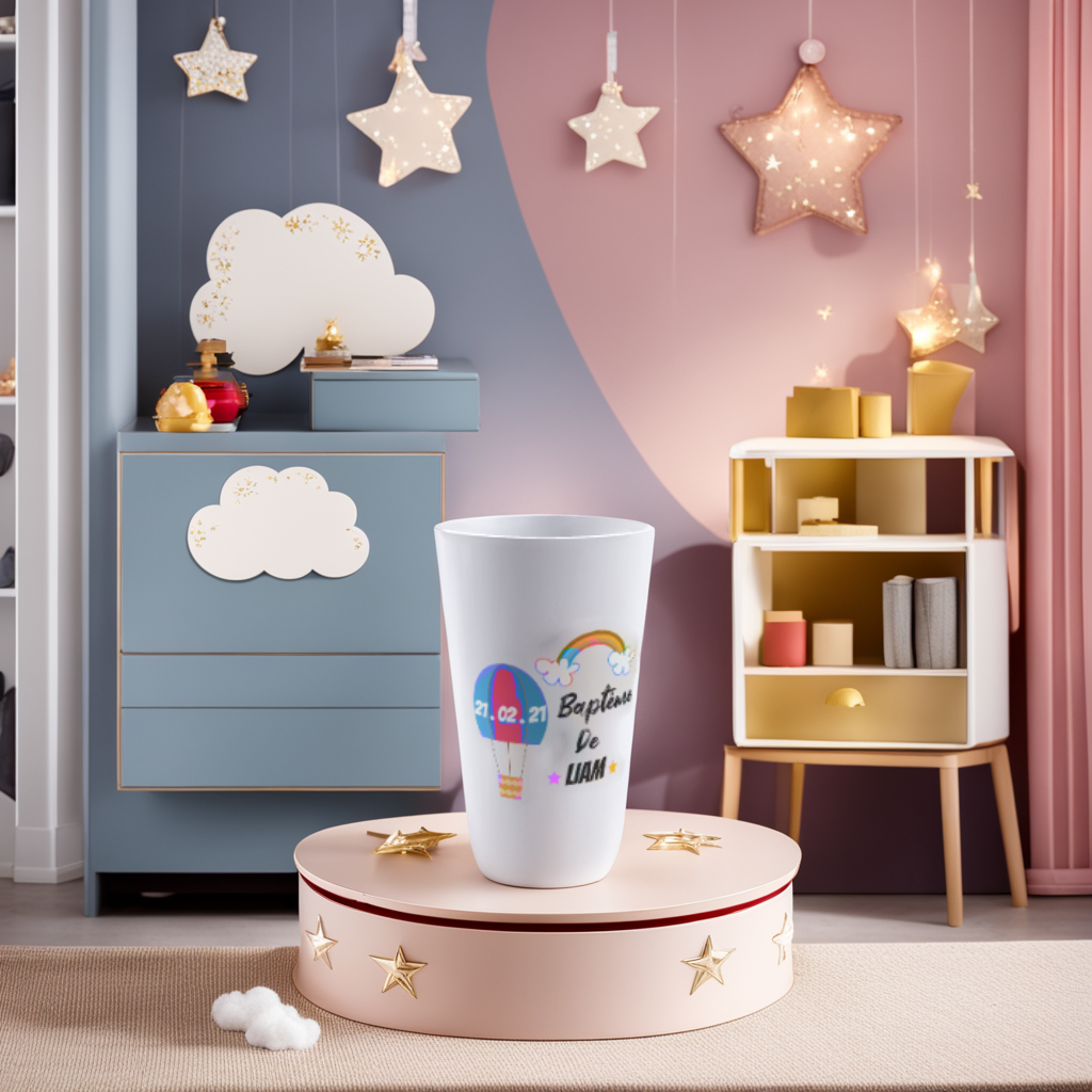 Gobelet Anniversaire arc-en-ciel Personnalisé Réutilisable et Ecocup