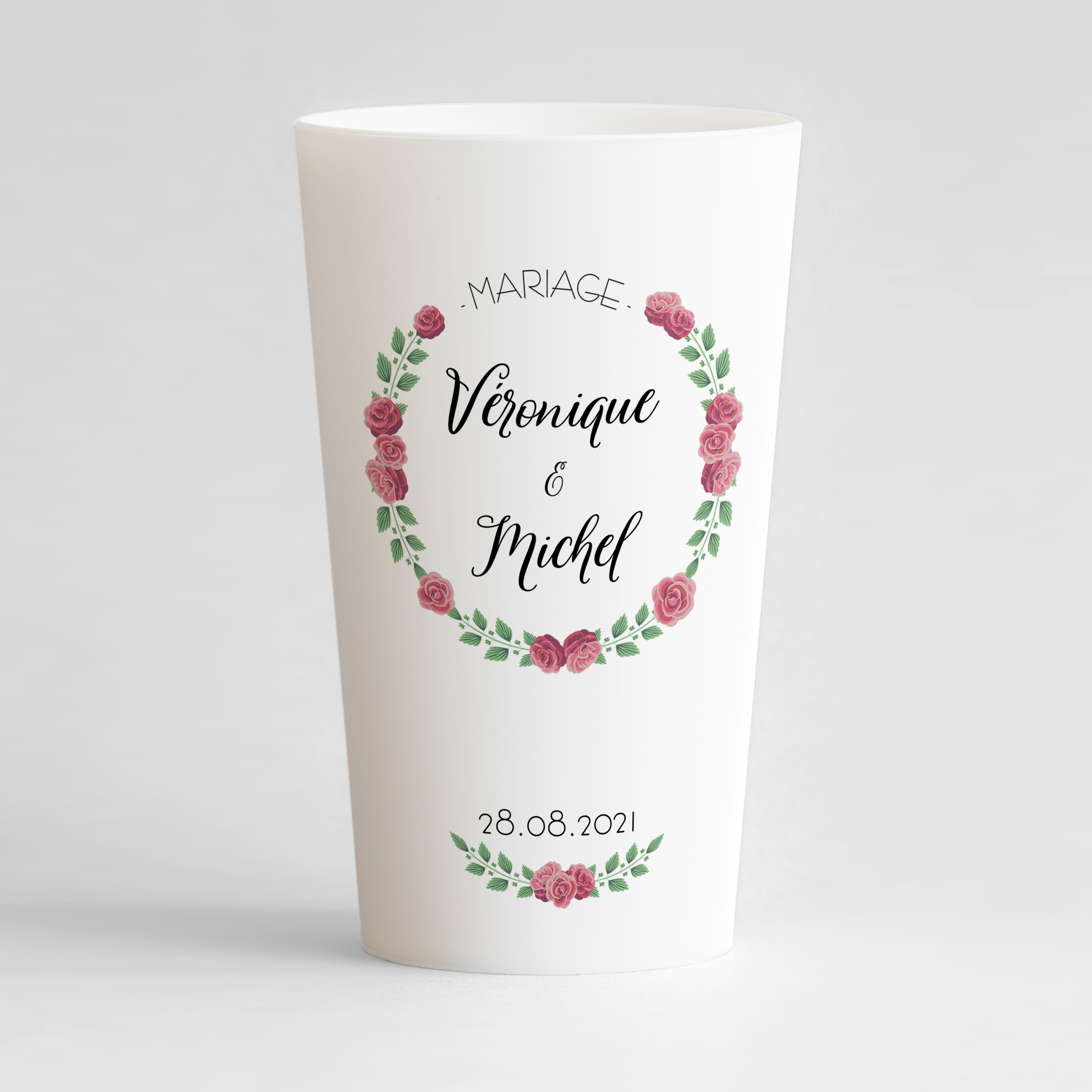 Gobelet personnalisable, ecocup anniversaire, mariage, baptême