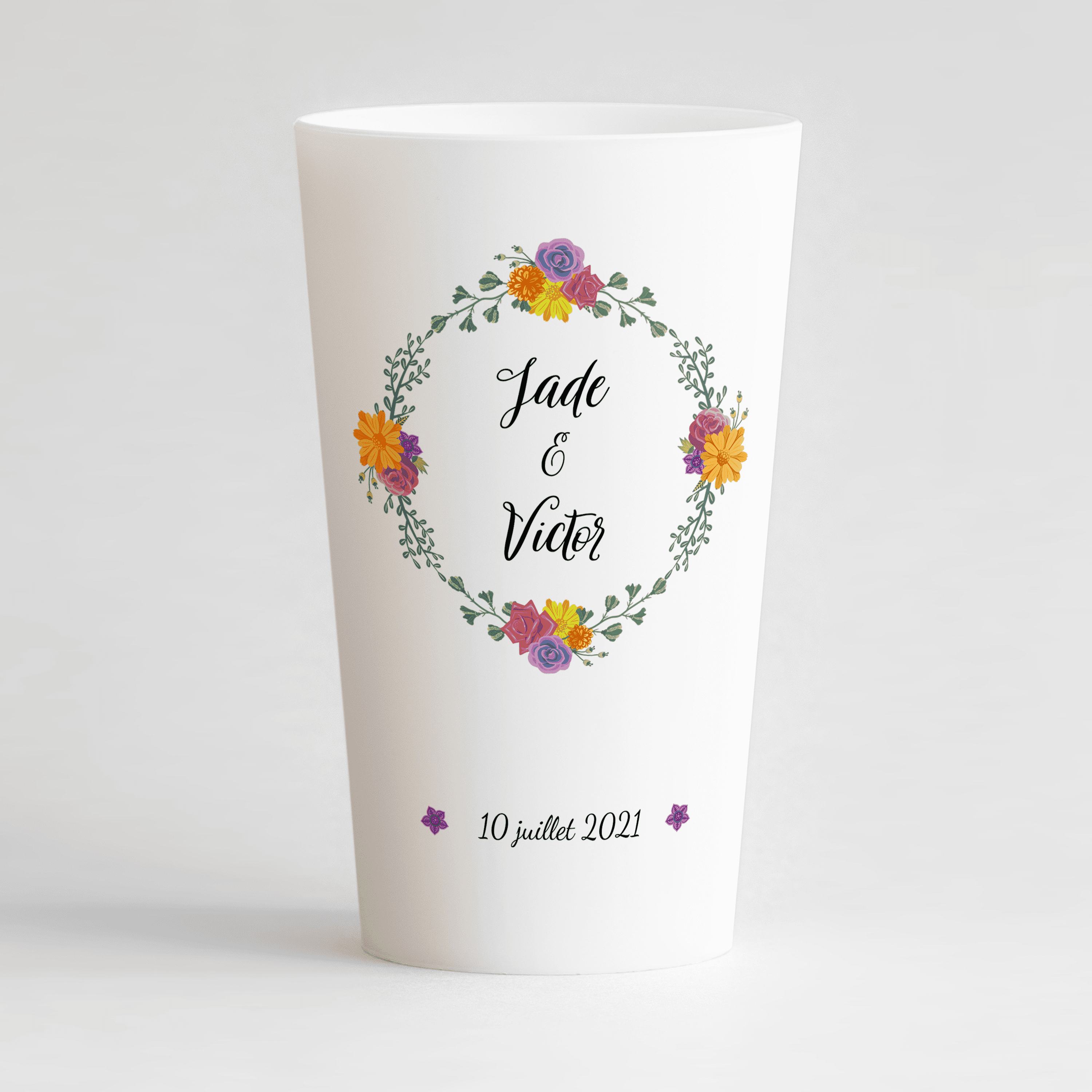 Gobelet Ecocup ® fleurs des champs à personnaliser