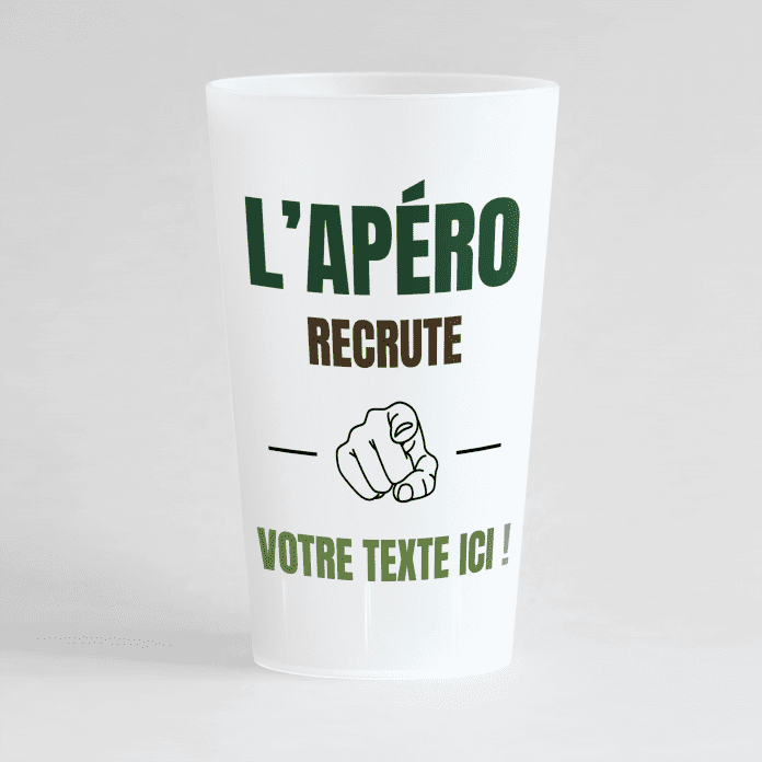 Gobelet Tendance-Biere-cheers Personnalisé Réutilisable et Ecocup