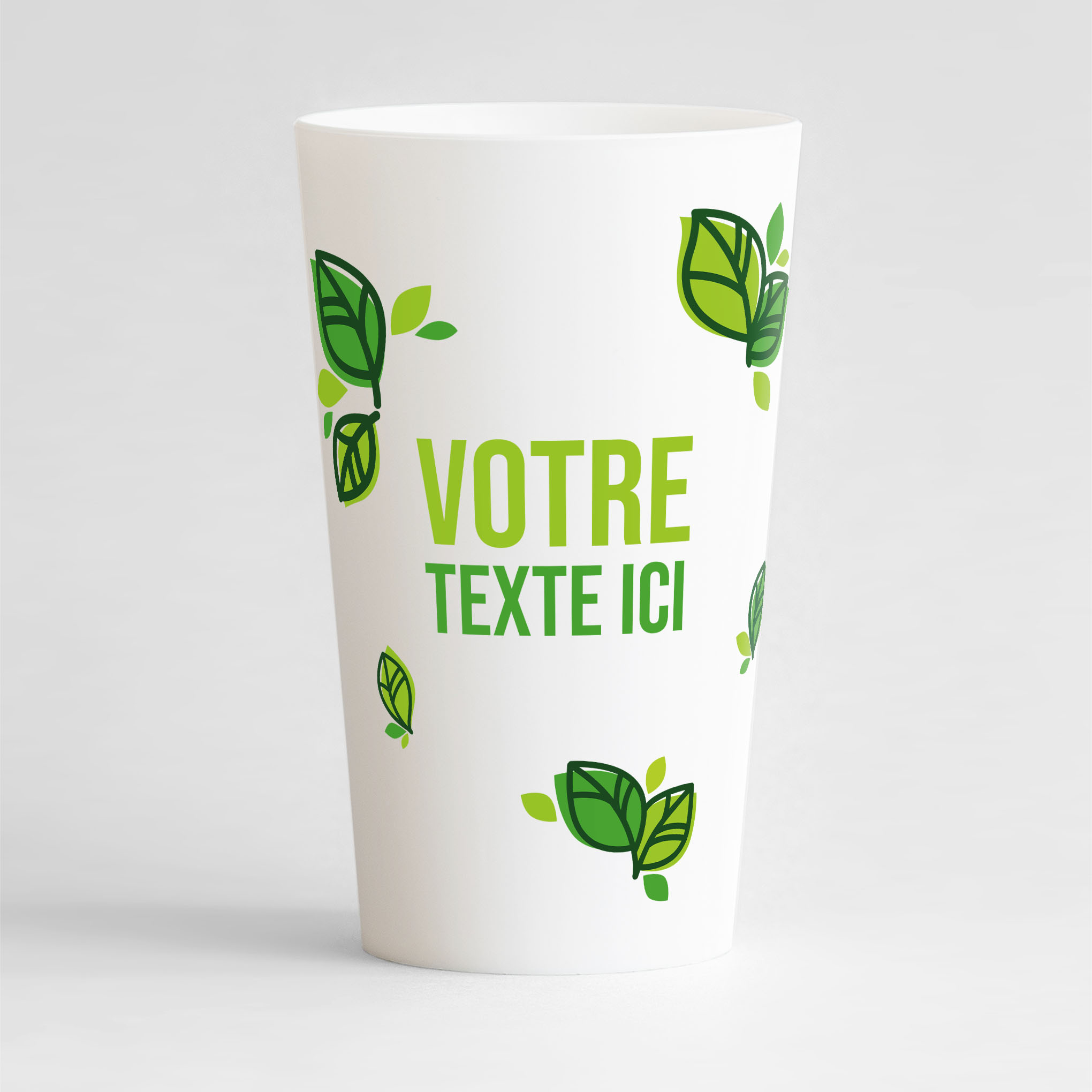 100 Verres gobelets ecocup réutilisable effet givré 30 cl