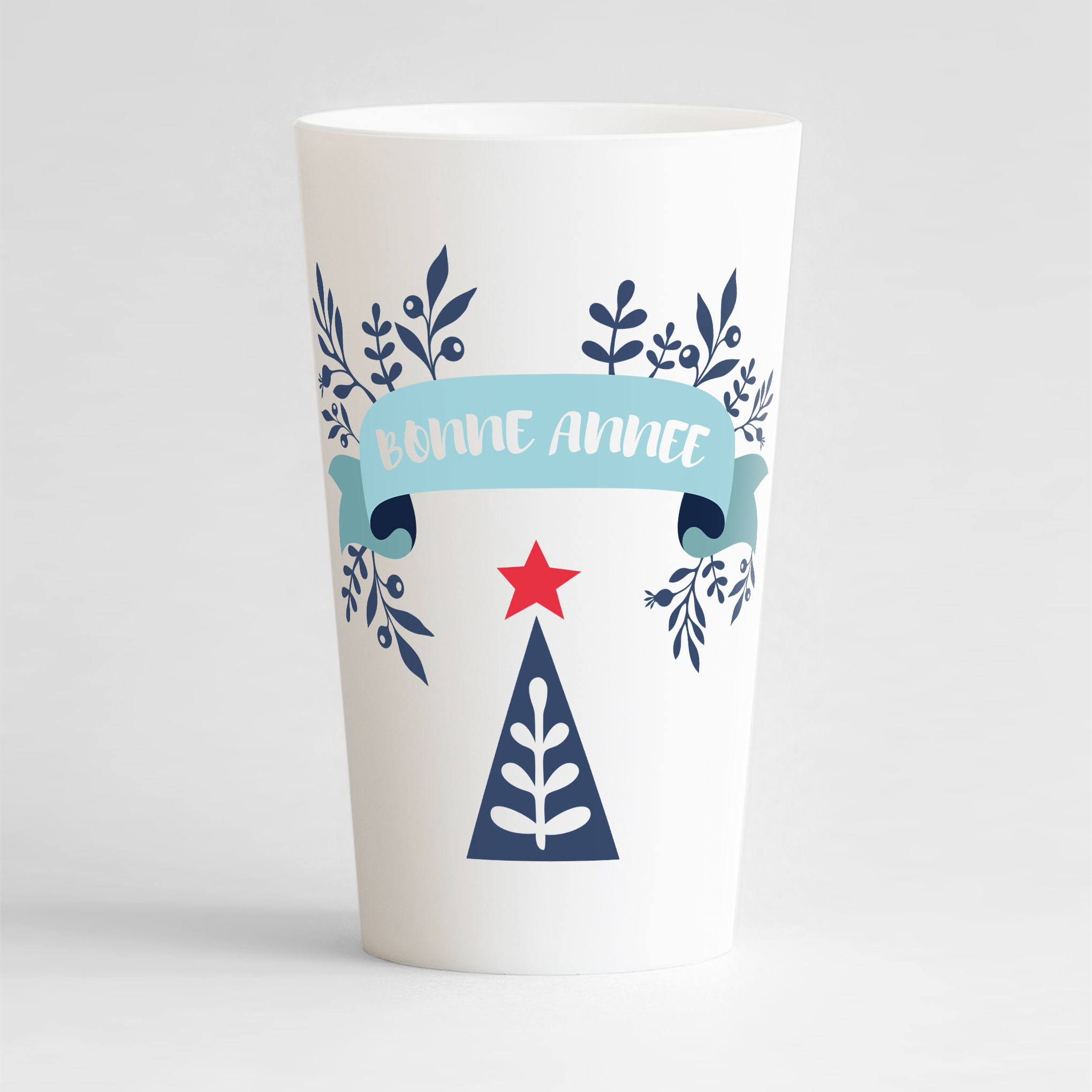 Gobelet Noël Rond Personnalisé Réutilisable et Ecocup