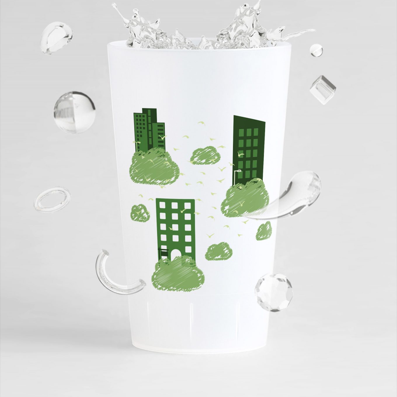 ecocup éco responsable green clouds