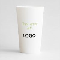 Ecocup green concept dos blanc