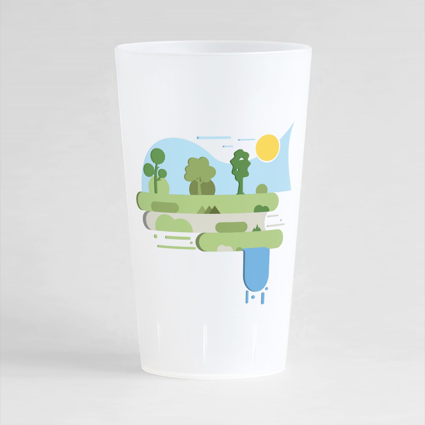 Ecocup green concpet face avant givré