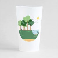 éco gobelet Ecocup Green Planet givré