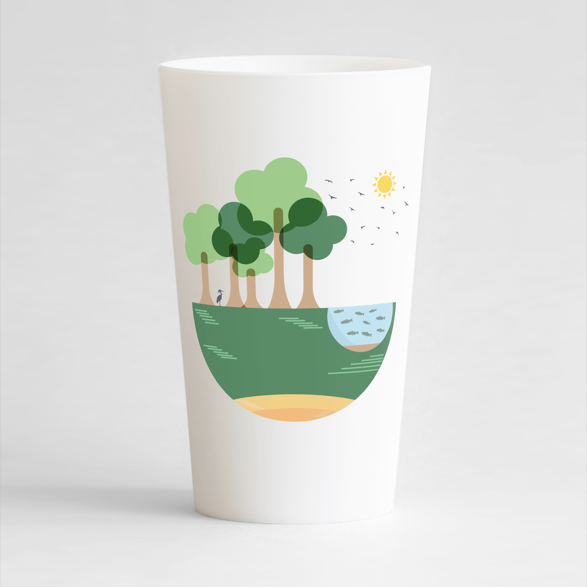 Gobelet Ecocup ® 30 cl > gobelets réutilisables à personnaliser à 360°