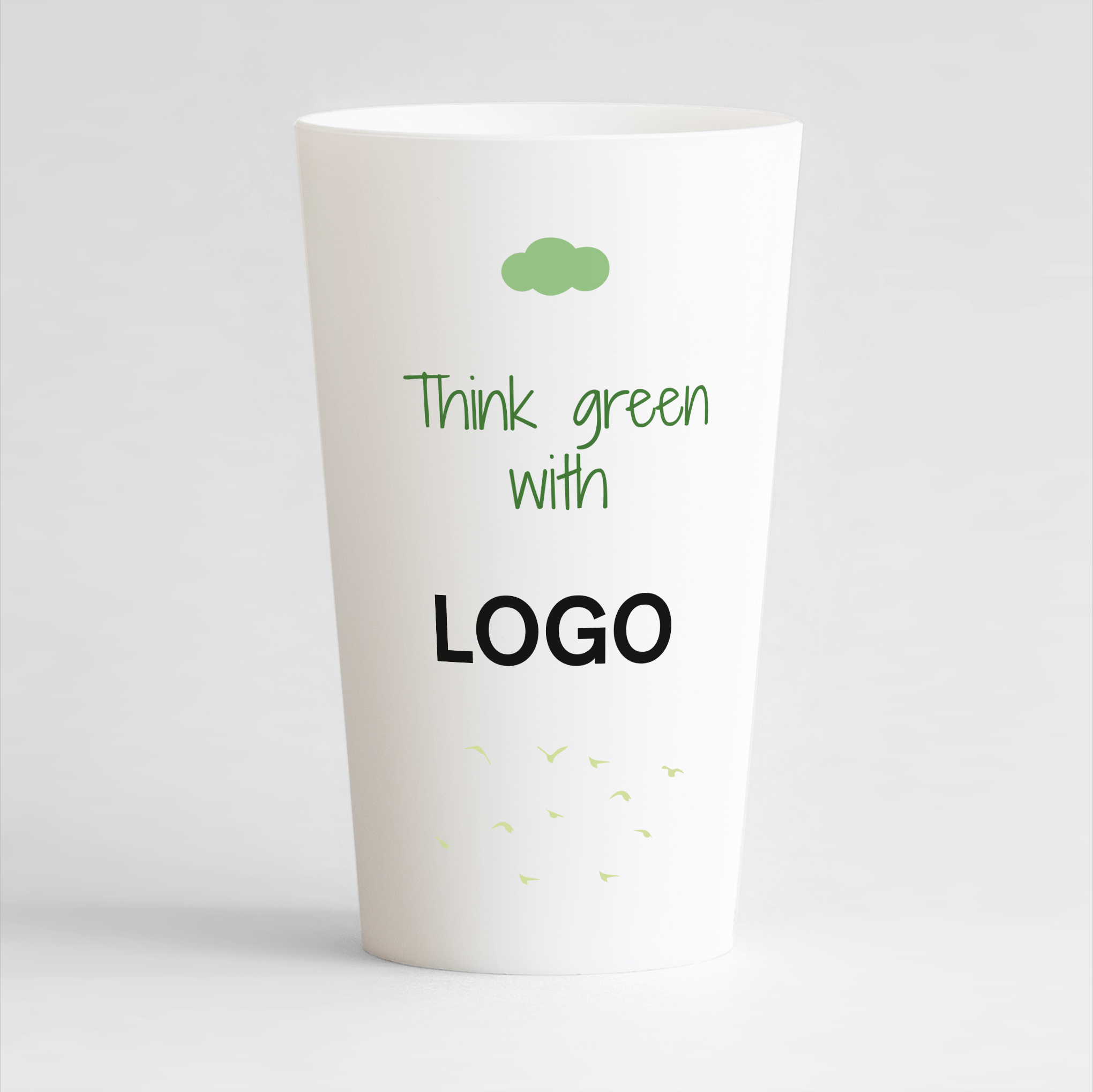 Ecocup green connected face arrière blanc