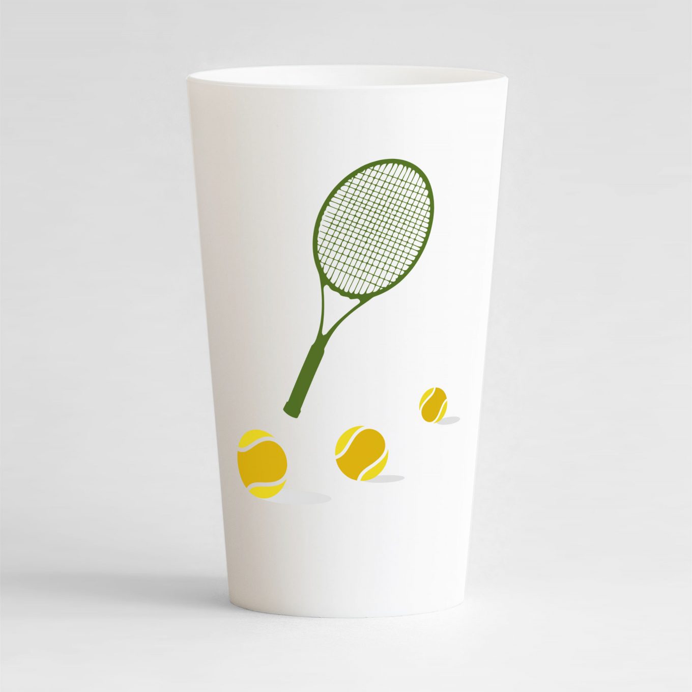 ecocup personnalisé tennis balle de match dos blanc