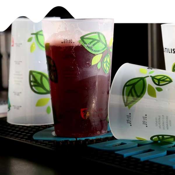 Gobelets Ecocup pour jus de fruits