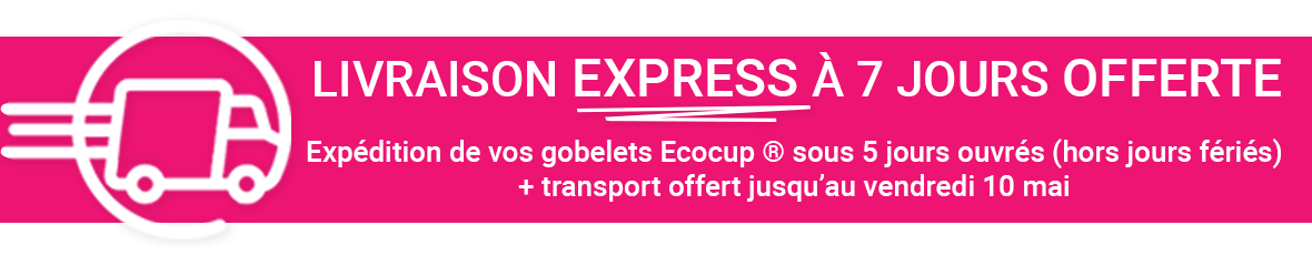 ecocup livraison offerte