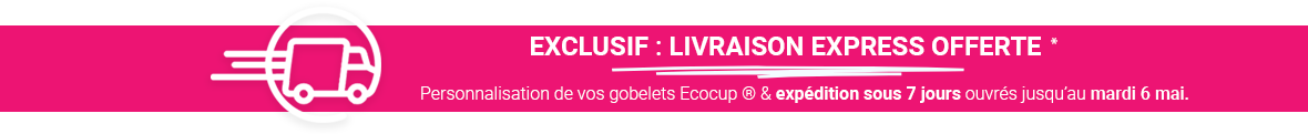 ecocup livraison offerte en 7 jours