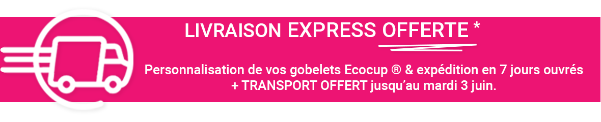 ecocup livraison offerte en 7 jours