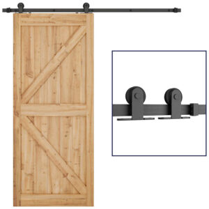 Zero type sliding barn door roller kit