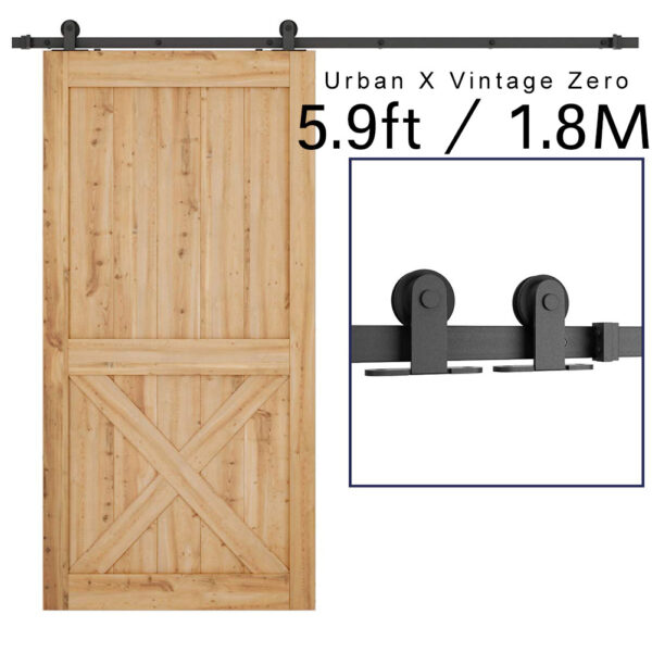 Zero type sliding barn door roller kit