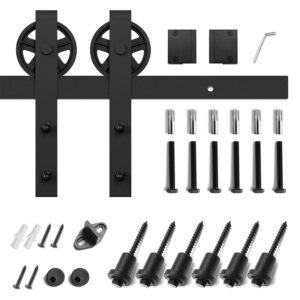 L type sliding barn door roller kit