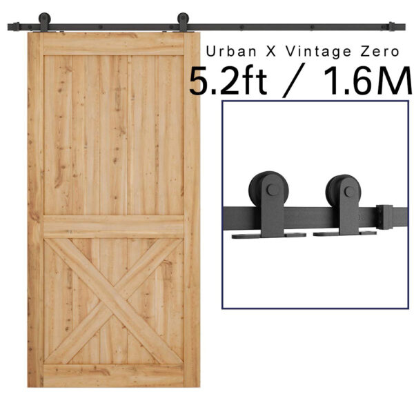 Zero type sliding barn door roller kit