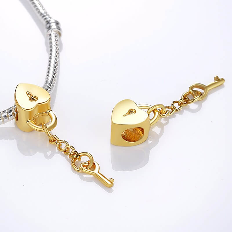 Love Lock Key Bracelet Pendant Online In Pakistan – The Dapper Shop