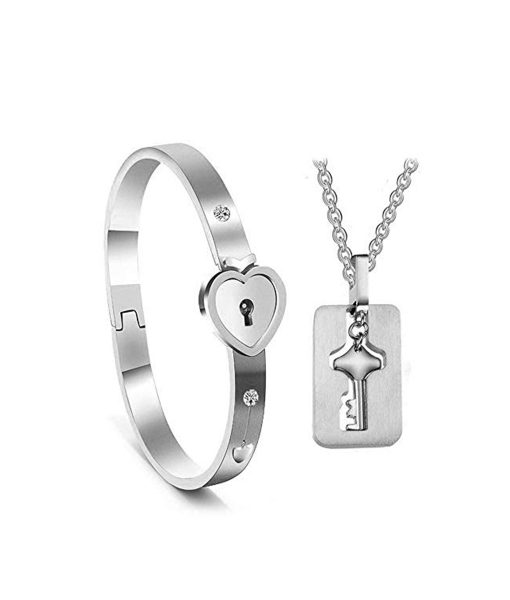 Love Lock Key Bracelet Pendant Online In Pakistan – The Dapper Shop