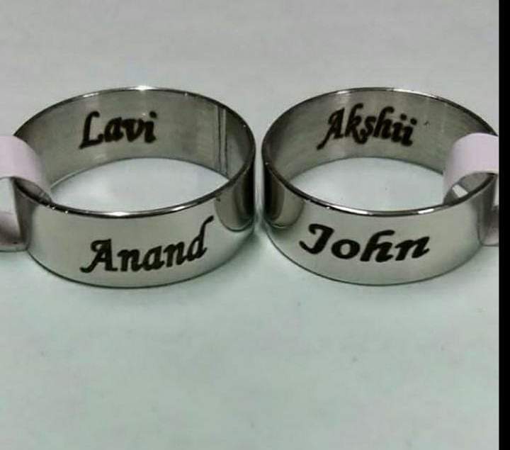 Buy Personalized Wedding Bands for Couples Matching Rings for Him and Her  Custom Name Rings Promise Rings for Couples Gold Matching Rings for bf gf  Birthday Online at desertcartINDIA