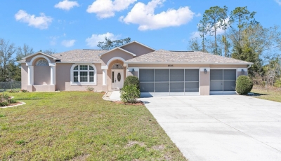 8393 Pinewood Ave  Brooksville, FL 34613 – 3 Beds / 2 Bath – $320,000