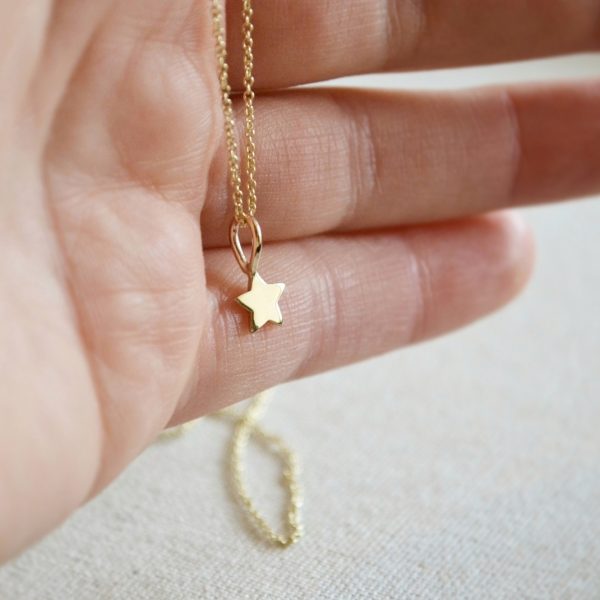 Gold Falling Star Necklace