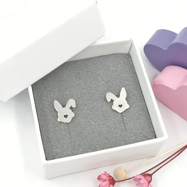 Rabbit earrings with floppy ear