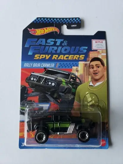 Hot Wheels 2020 Fast & Furious Spy Racers Rally Baja Crawler (black and green w/features) GNN32
