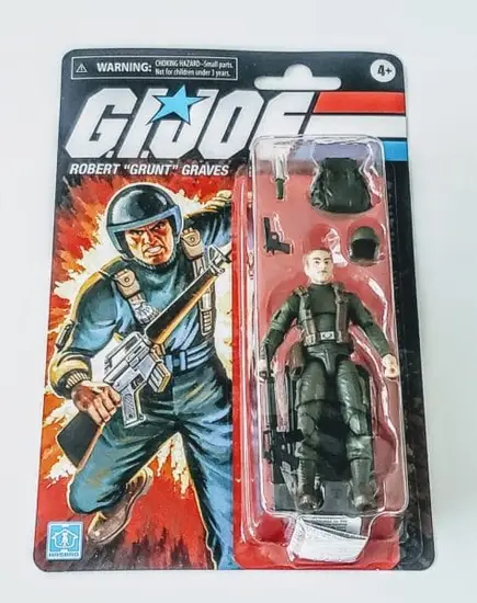 Hasbro 2021 GI Joe Retro Collection 3.75 Action Figure (Walmart Exclusive) Robert "Grunt" Graves F2727