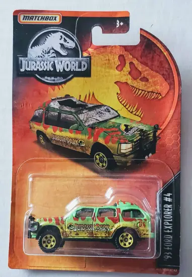 Matchbox 2019 Jurassic World '93 Ford Explorer #4 Crushed MB1108