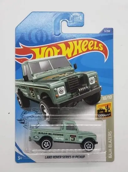 Hot Wheels 2020 Baja Blazers 10 of 10 Land Rover Series III Pickup (Green) GHB91