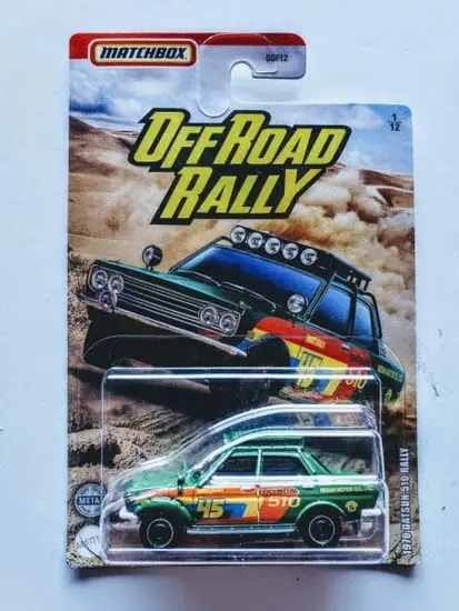 Matchbox 2020 Off Road Rally 1 of 12 1970 Datsun Rally 510 GTL10