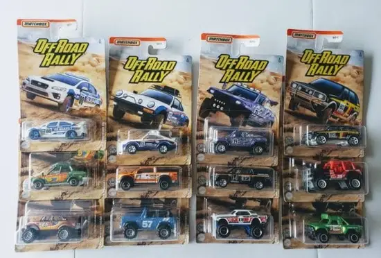 Matchbox 2020 Offroad Rally Series Complete Set of 12