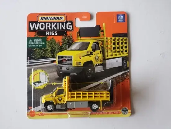 Matchbox 2021 Working Rigs GMC Attenuator 3500 Highway Truck GWG36