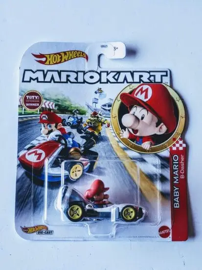Hot Wheels 2020 Mario Kart Baby Mario in B-Dasher GRN12