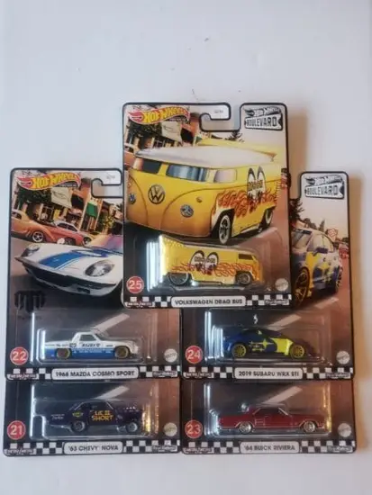 Hot Wheels 2021  Boulevard Mix E Complete set 21-25 (GJT68-968)