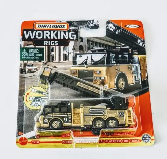 Matchbox 2021 Working Rigs Pierce Velocity Ariel Platform Fire Truck (Snake Bend Fire Department)GWG41