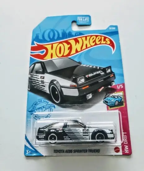 Hot Wheels 2021 HW Drift 1 of 5 Toyota AE86 Sprinter Trueno GTC14 (Falken Tires Formula drift)