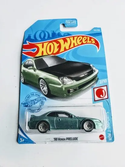 Hot Wheels 2021 HW J-Imports 1998 Honda Prelude GTD34 Green (Dollar General)