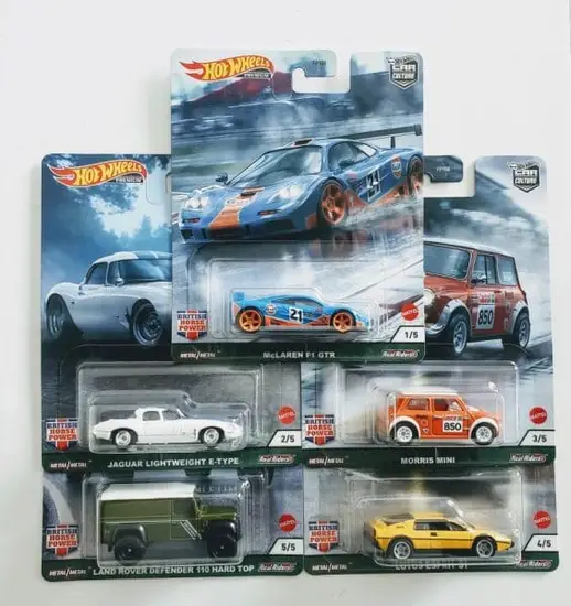 Hot Wheels 2021 Car Culture British Horse Power Complete set of 5